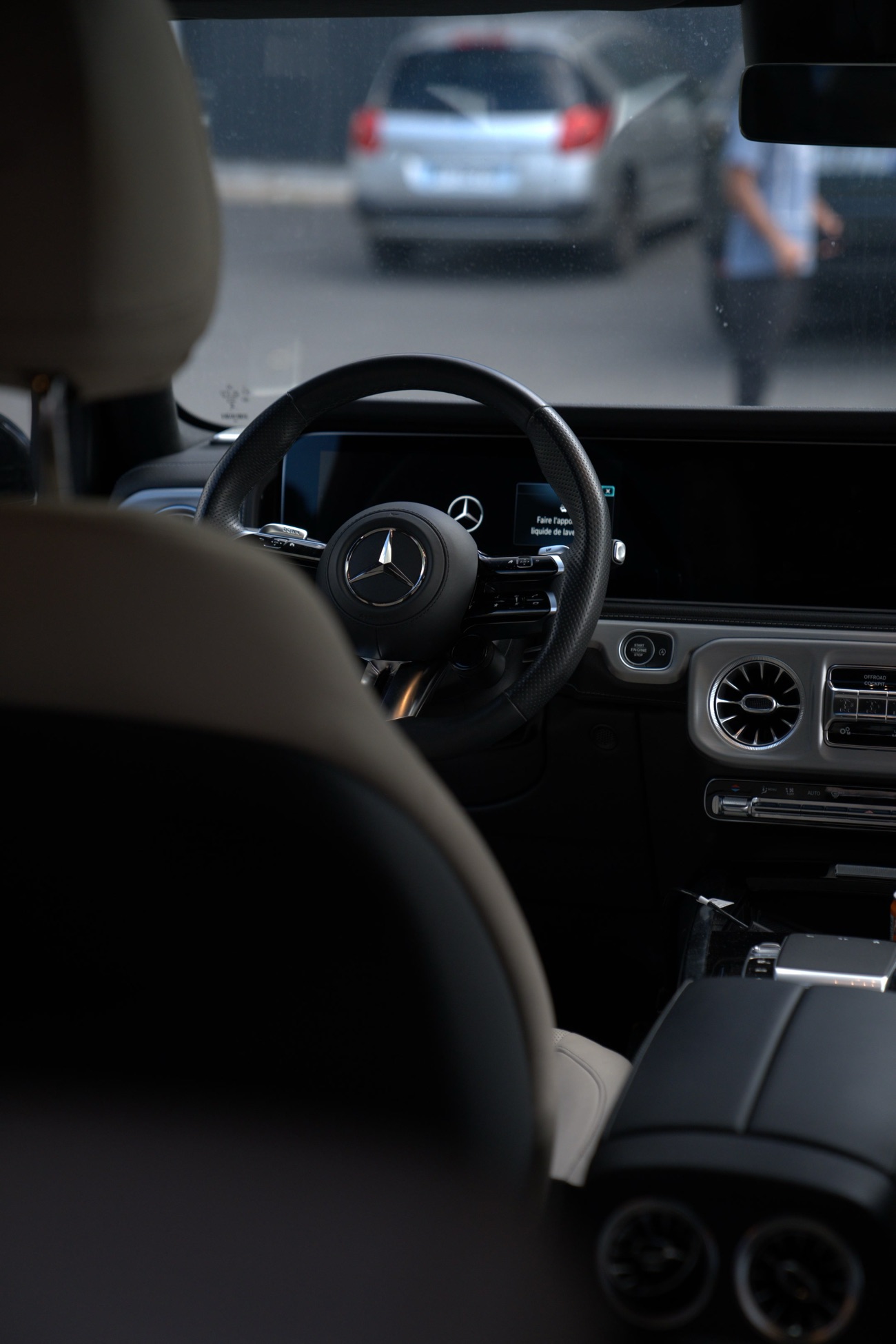 Console centrale d’un Mercedes Classe G